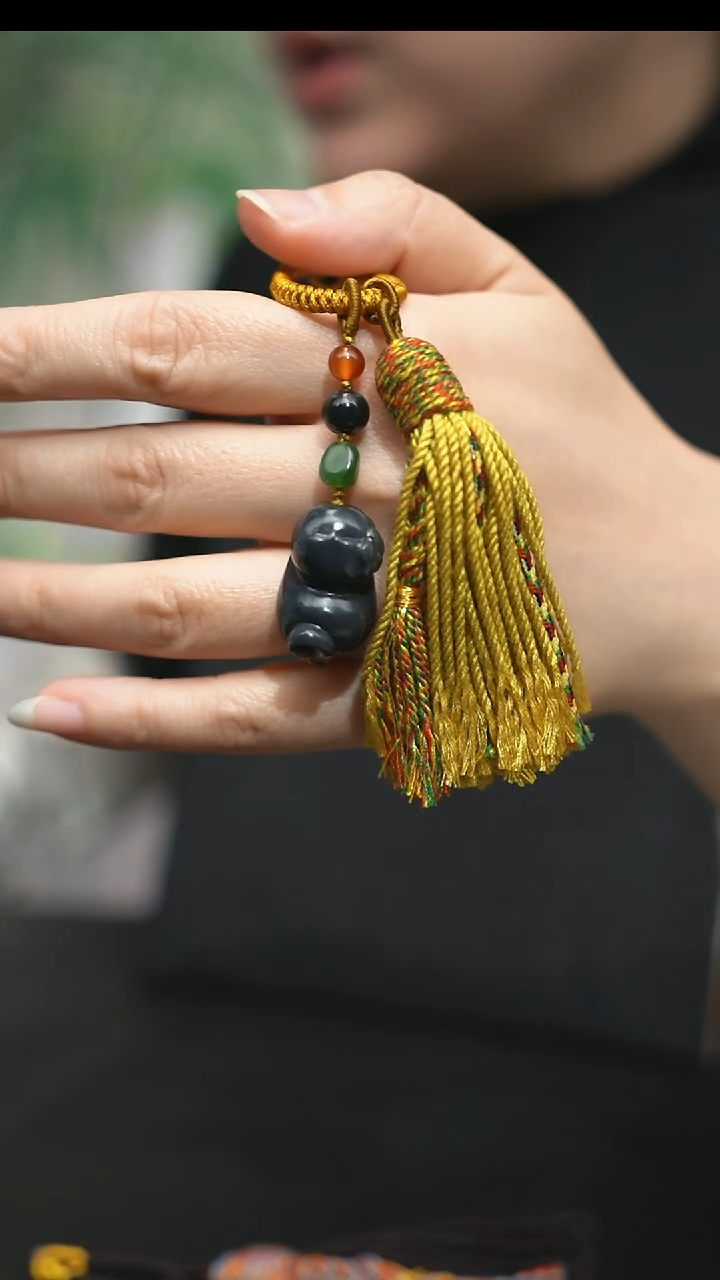 颈饰未镶嵌和田玉猫咪