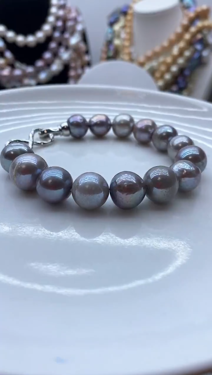 【闪购商品】淡水珍珠颈饰钛钢31