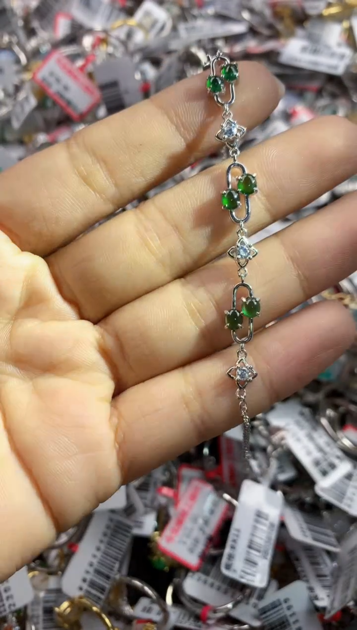 银S925镶嵌戒指翡翠1010   5