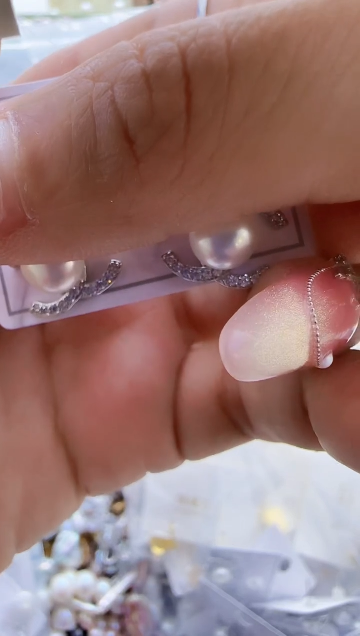 【闪购商品】淡水珍珠耳饰银S925镶嵌396多样性发货  发其一