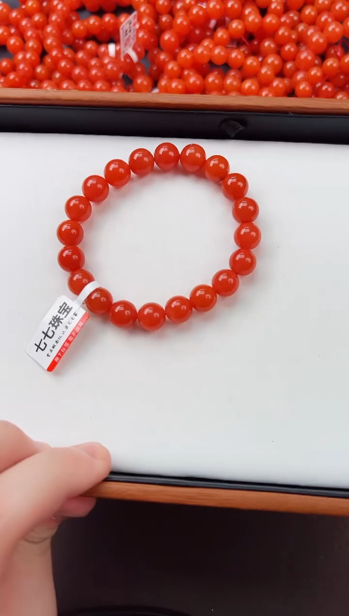 【闪购商品】南红玛瑙亮光手串卡10+未镶嵌保山杨柳滴水洞全品