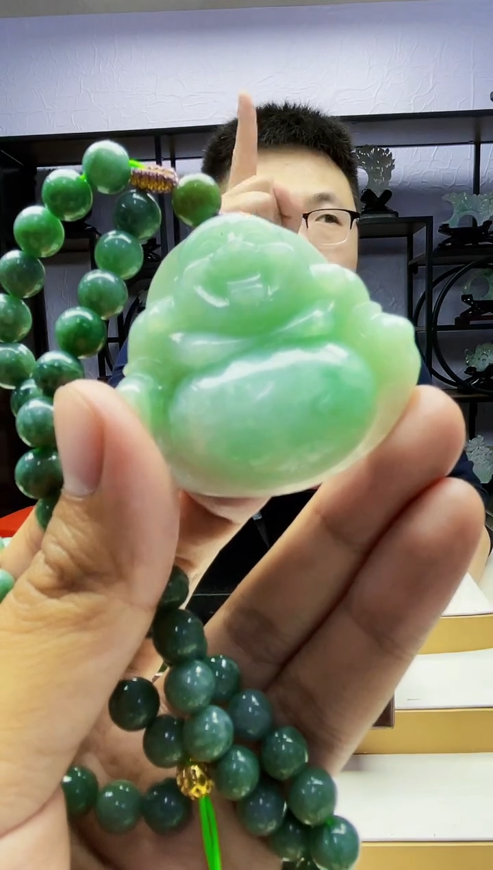 【闪购商品】定制翡翠未镶嵌毛货01240070多样性发其一