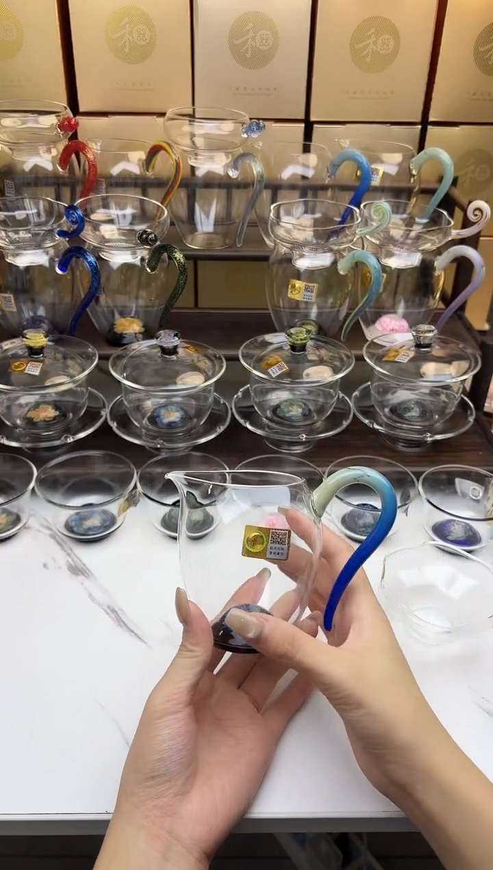 手工艺品玻璃用****2禾器 怡然涵韵凤玉茶海 普通盒