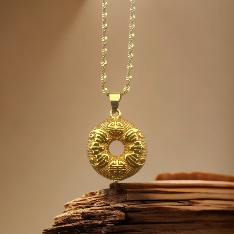 【七七专属】精美国潮合金平安扣吊坠 DZ61319 赠合金链