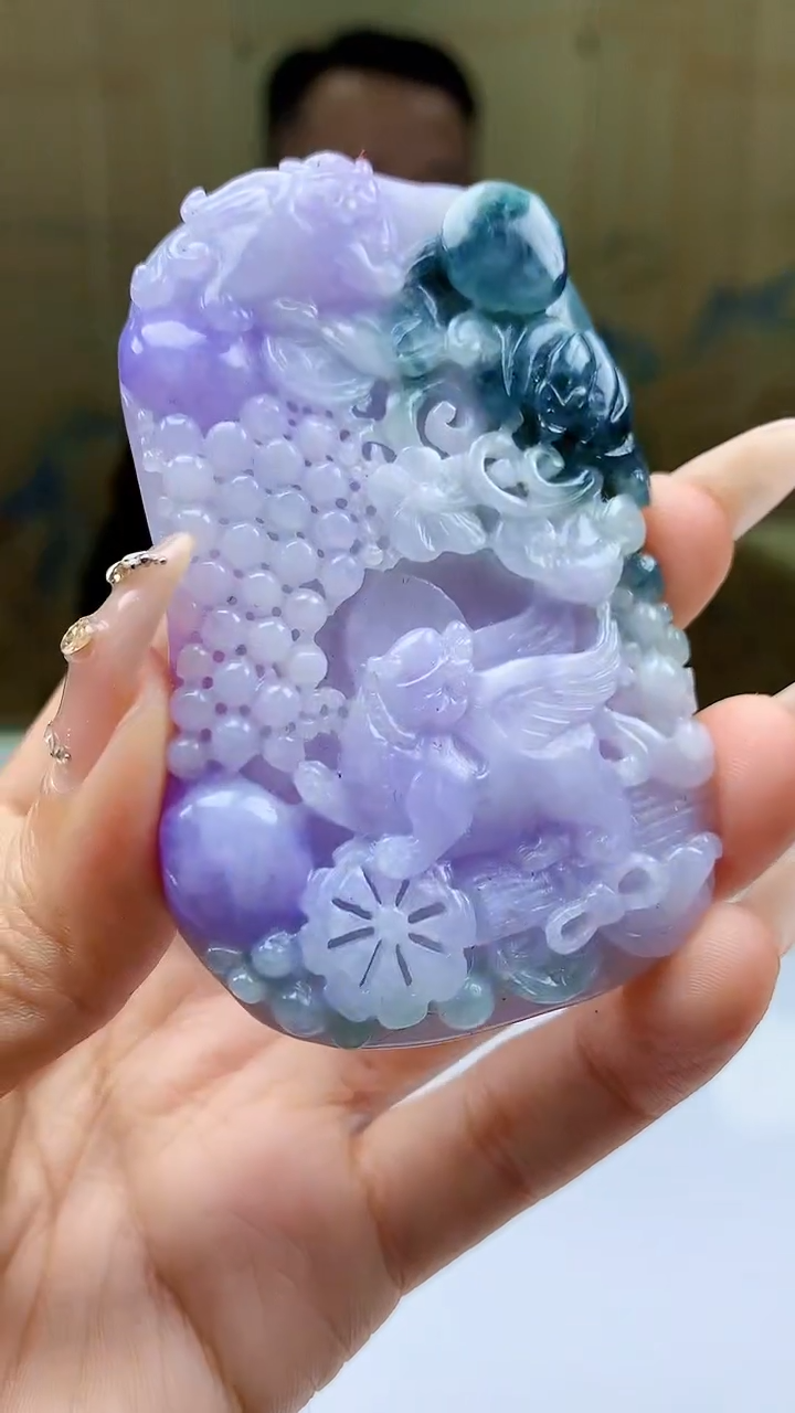 【闪购商品】定制翡翠未镶嵌5155ty-毛货挂件106