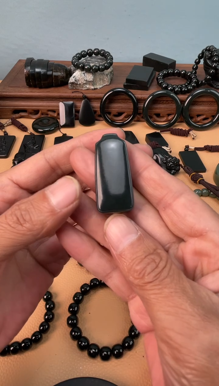 未镶嵌手链和田玉晨*和田玉皮勒村老矿塔青无事牌