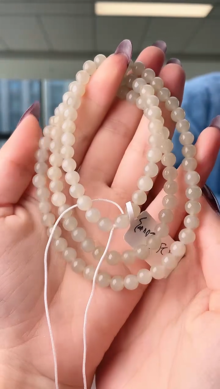 未镶嵌手串和田玉108珠链 xp