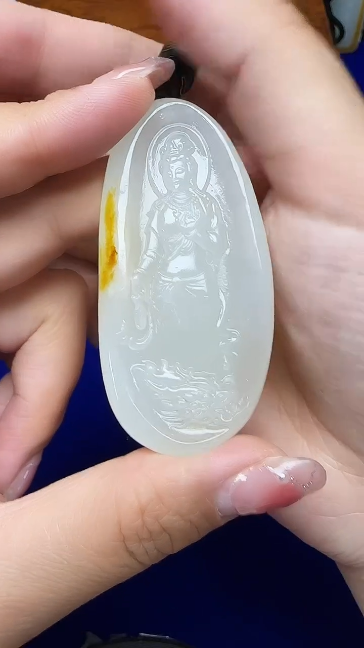 和田玉未镶嵌挂件1