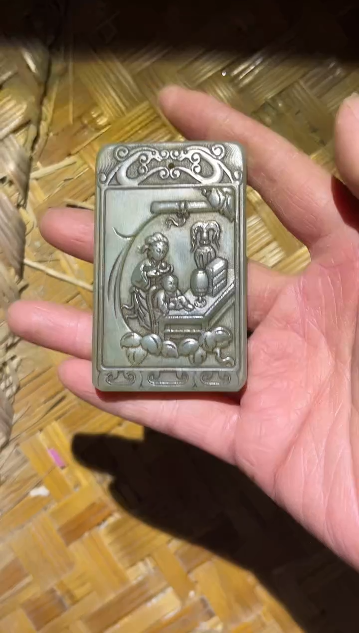 【闪购商品】和田玉挂件未镶嵌57财财财财财财财财财