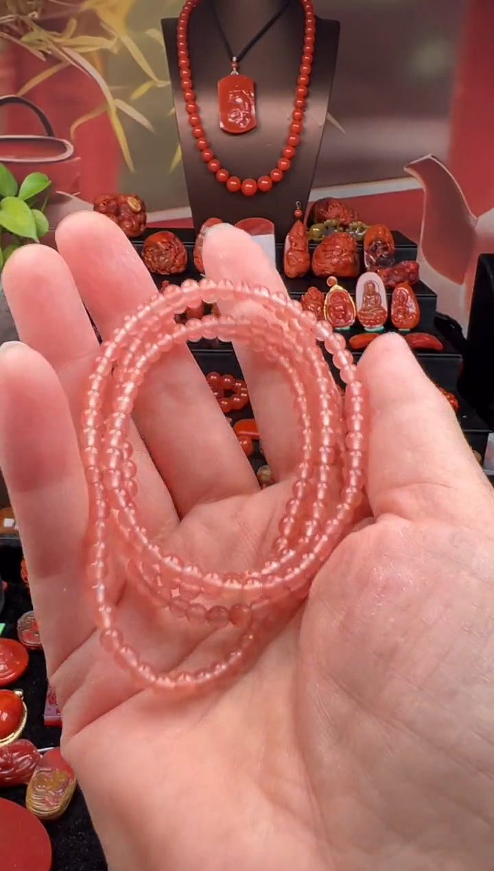 未镶嵌手链南红玛瑙4mm