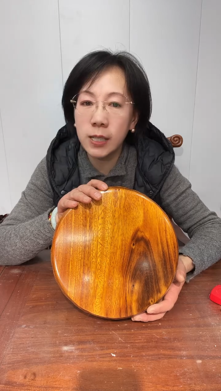 木华**配瑕疵处理 老花圆形23.5*26*8招财进宝
