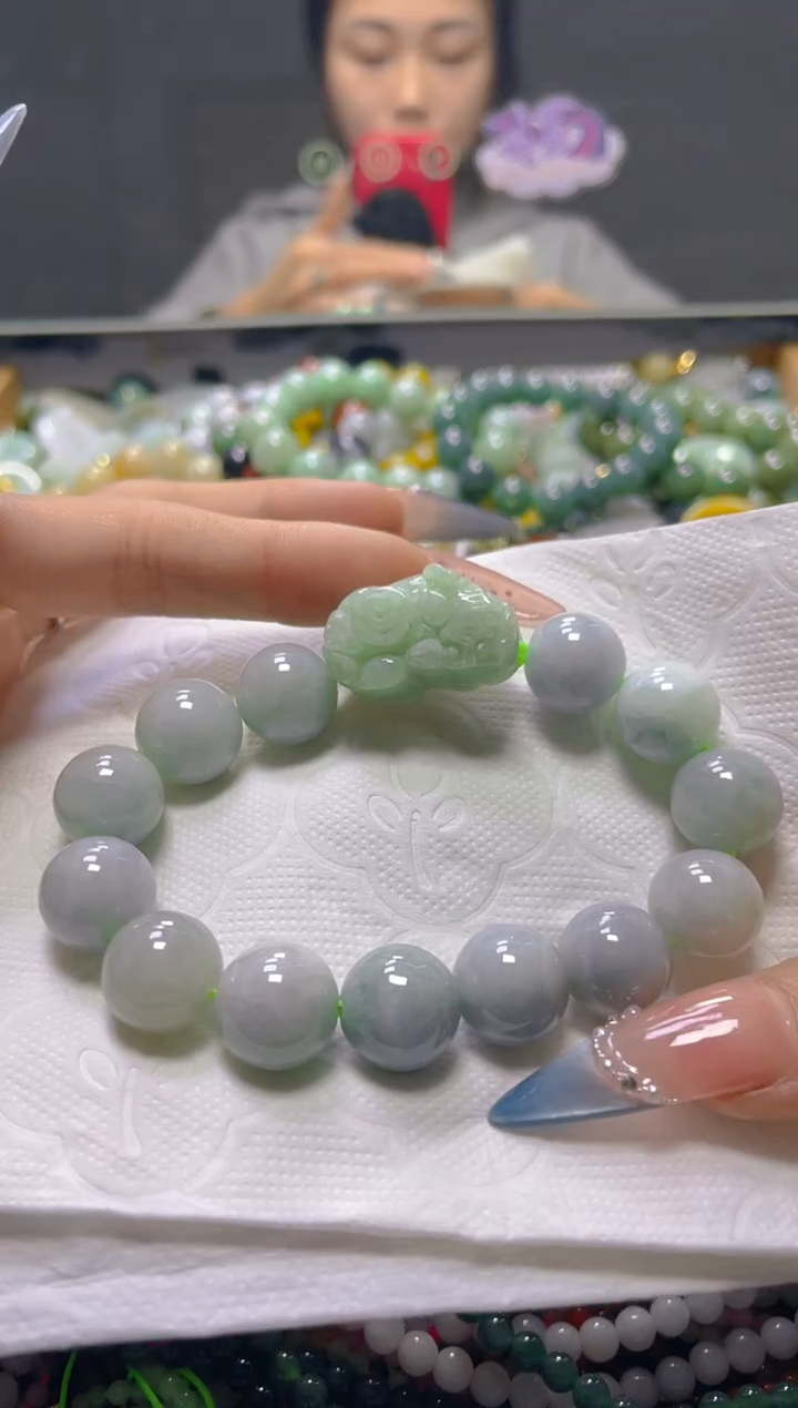 颈饰未镶嵌翡翠13MM