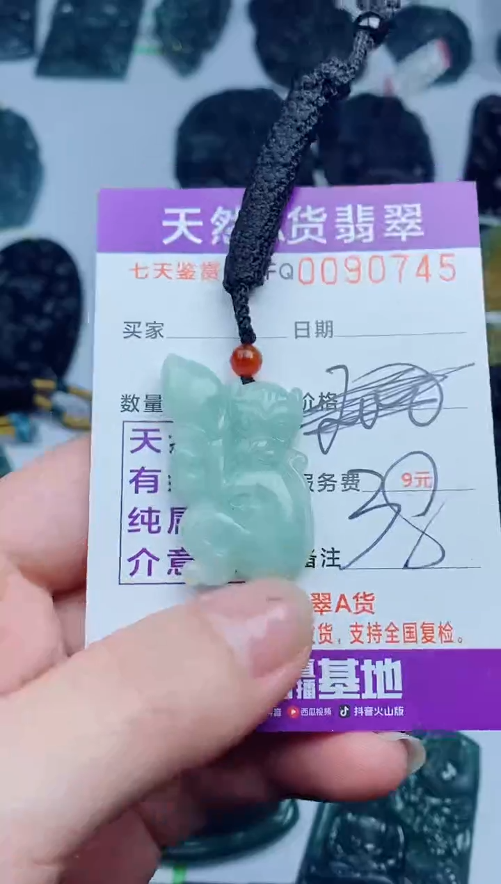 翡翠未镶嵌颈饰         