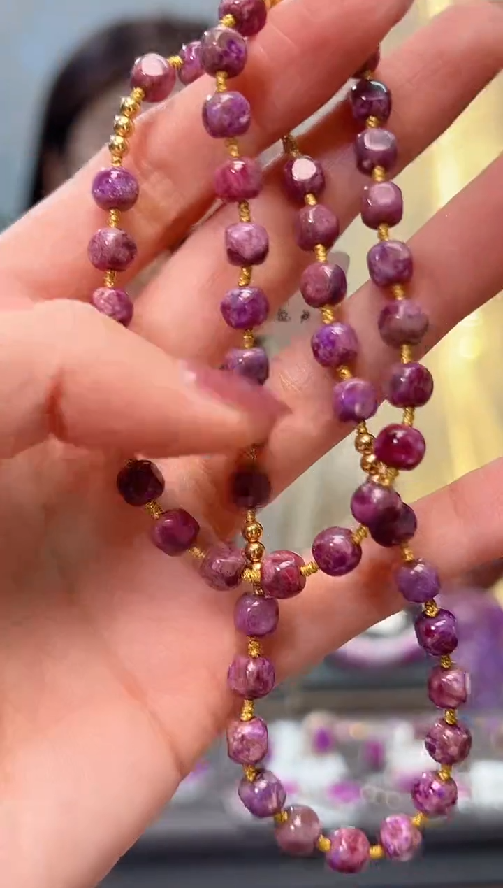 【闪购商品】苏纪石（舒俱来）项链18K金镶嵌1