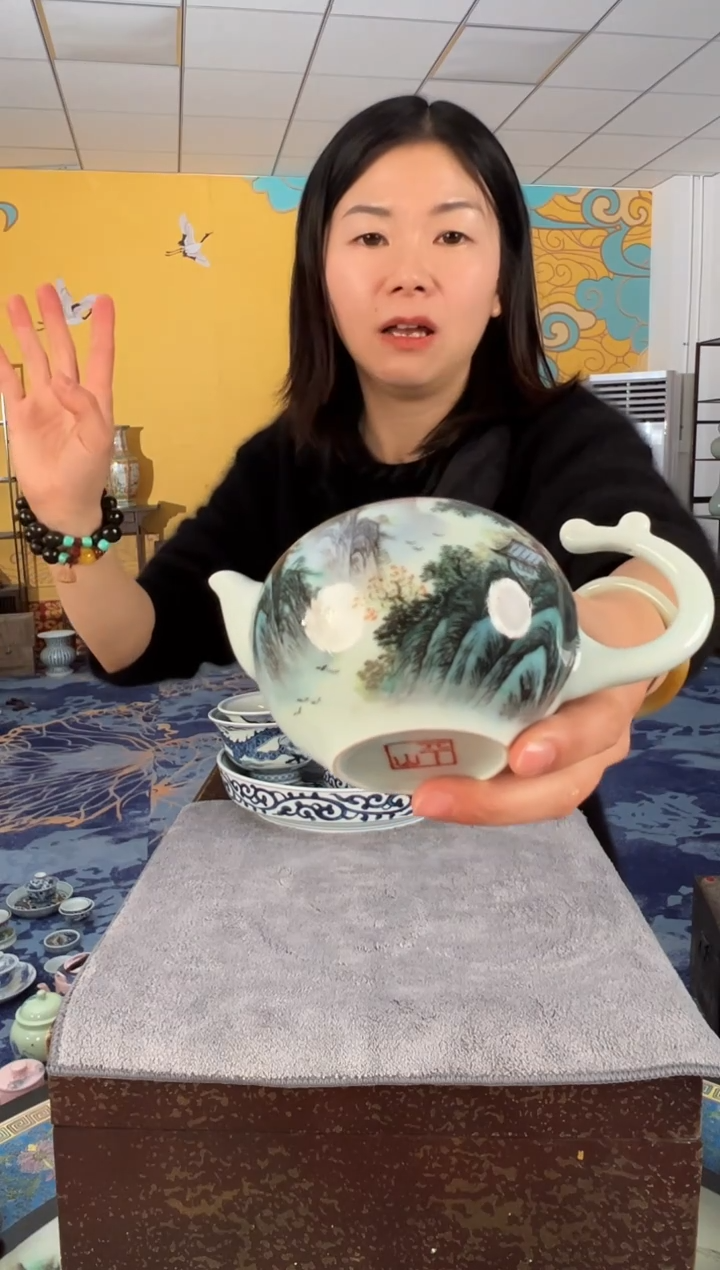 摆件瓷景德镇瓷器壶