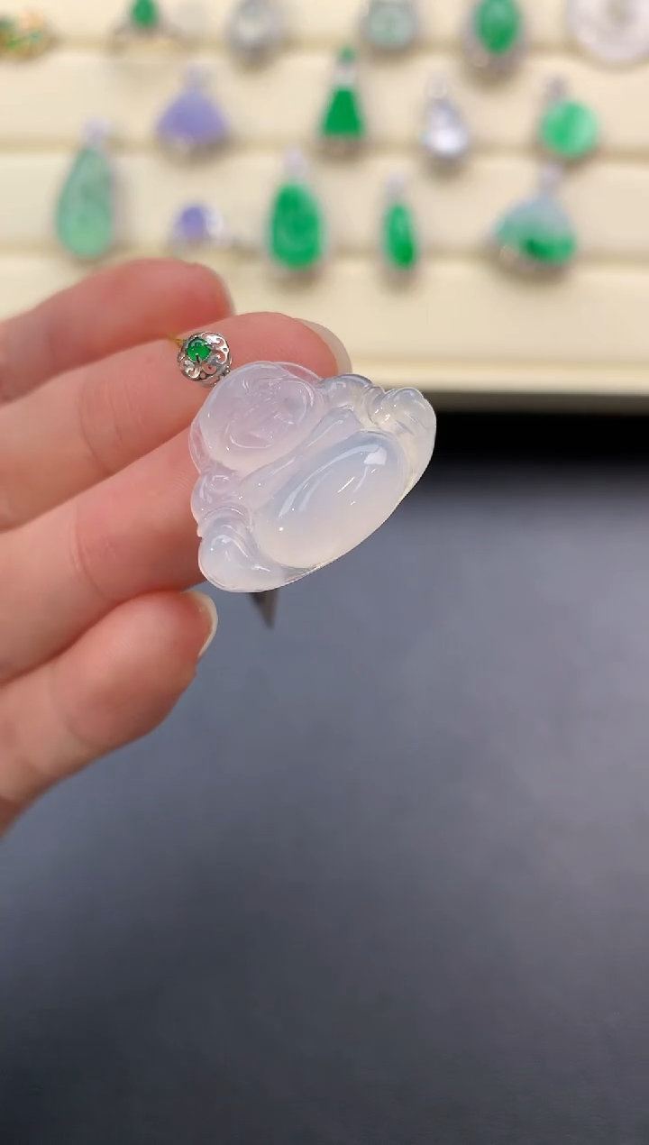 【闪购商品】翡翠颈饰18K金镶嵌D720