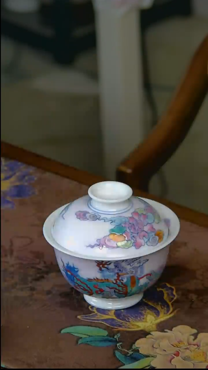 杯手工手绘杯杯很美丽