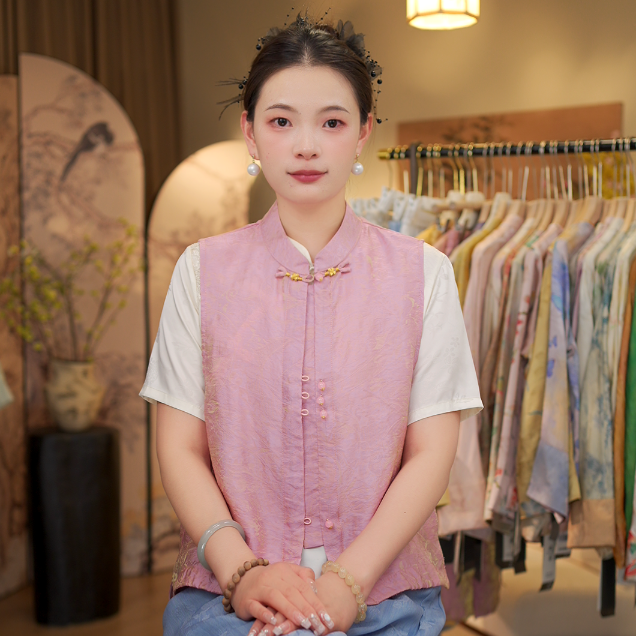 天上星河 夏季新款透气高级马甲6097