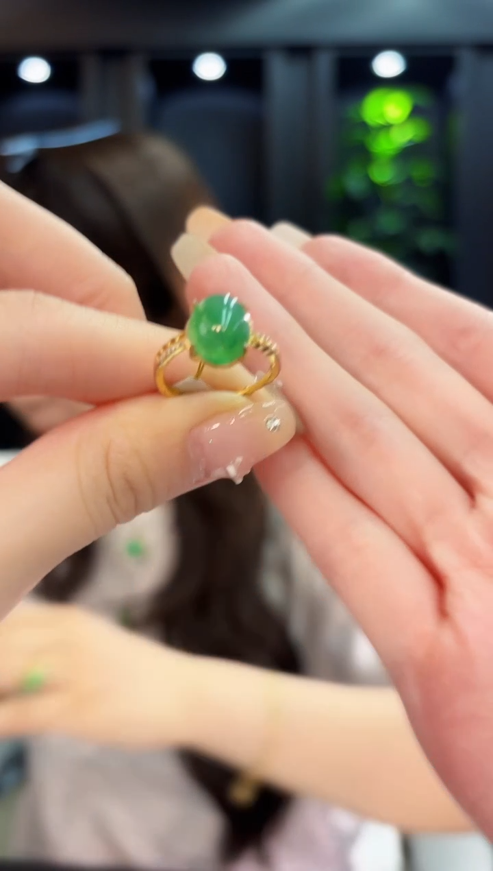 翡翠戒指未镶嵌缅料A货/多样性发货/一件