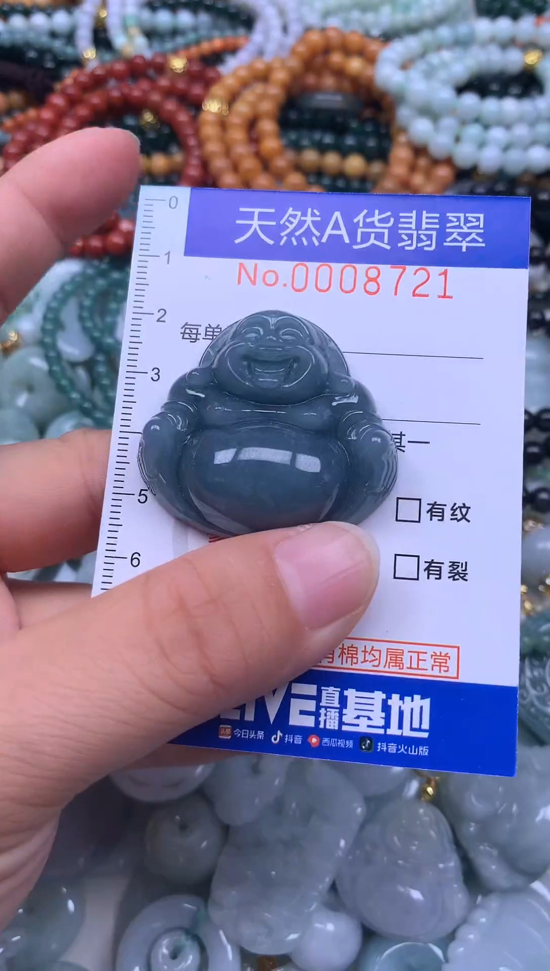 颈饰未镶嵌翡翠天然翡翠