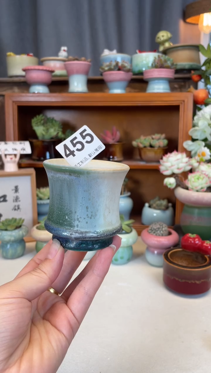 瓷片455知木小芳花盆
