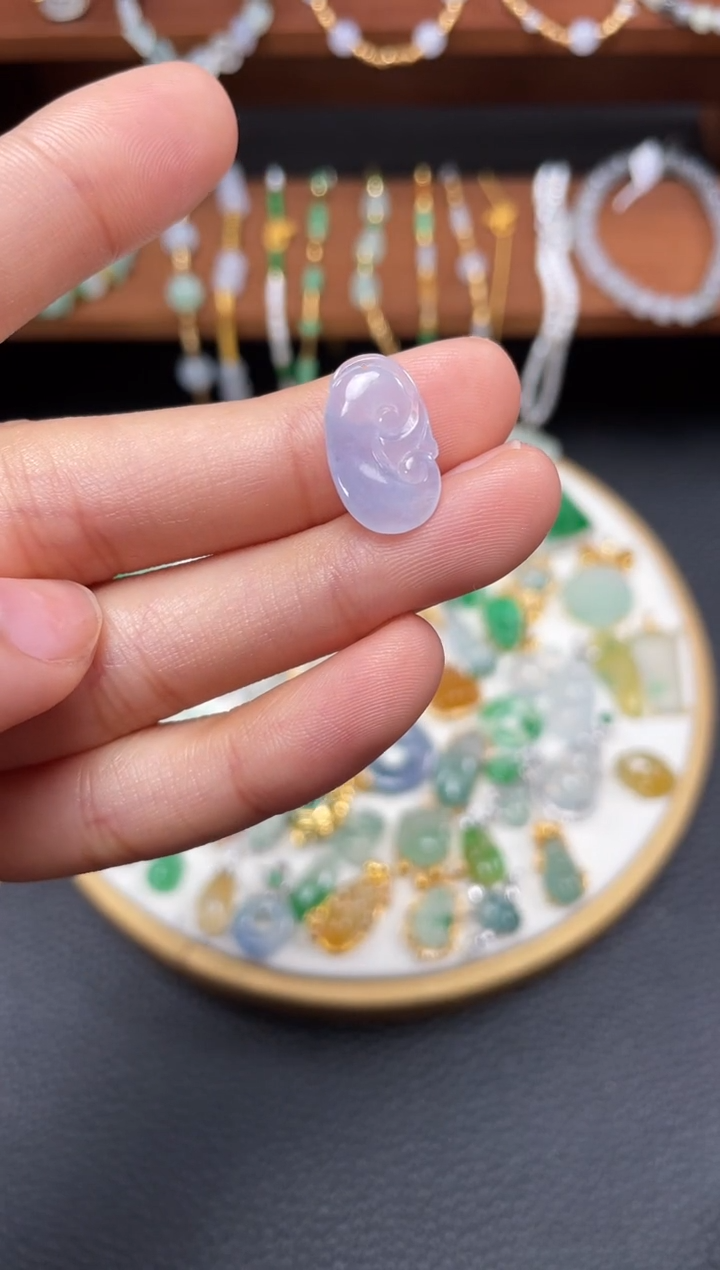 【闪购商品】翡翠吊坠(不含链)18K金镶嵌一个  JK436