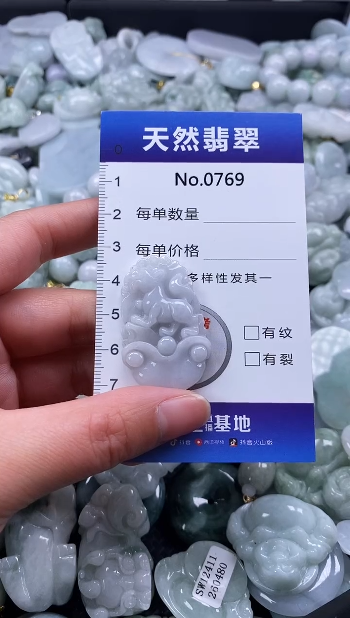 【闪购商品】翡翠颈饰未镶嵌缅甸A货翡翠0769