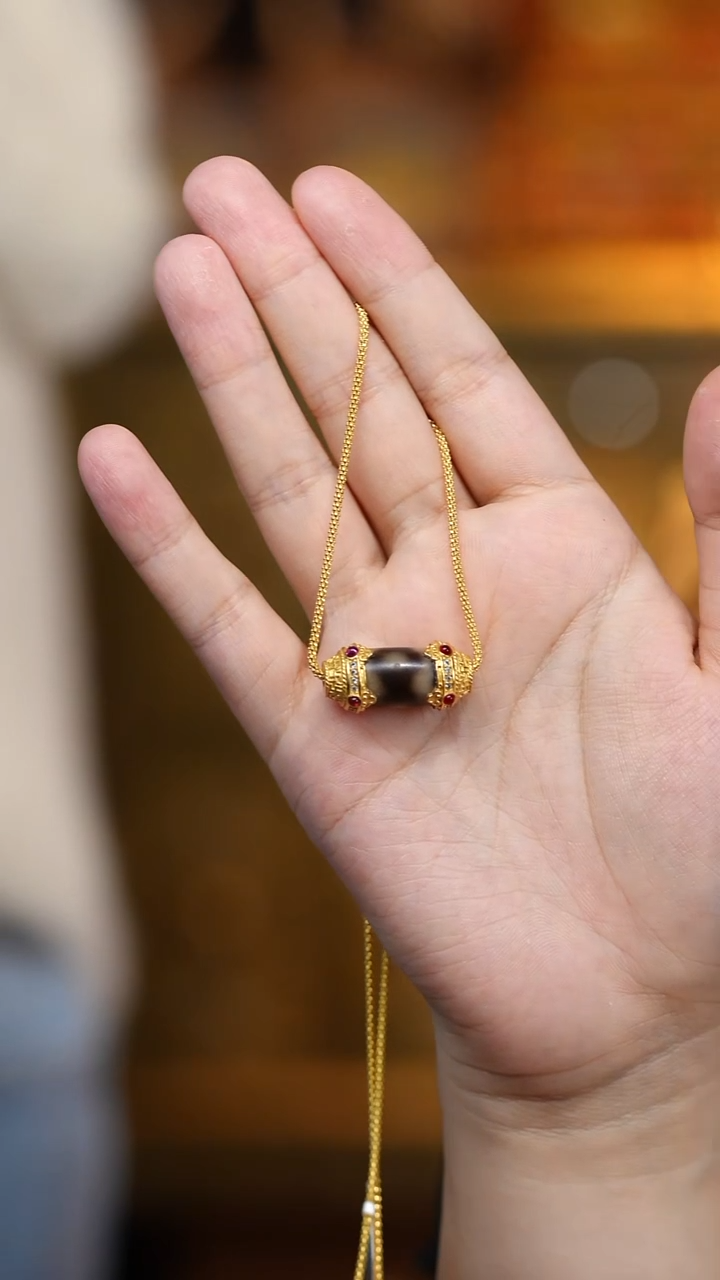 玛瑙/玉髓（覆膜）颈饰银S925镶嵌多宝项链多样性发其一