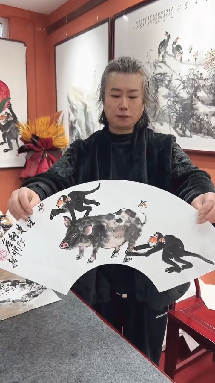 国画周大拙/国画/花鸟
