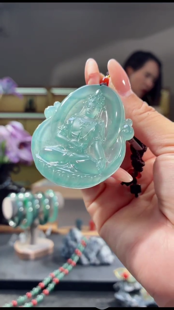 吊坠(不含链)未镶嵌翡翠观音