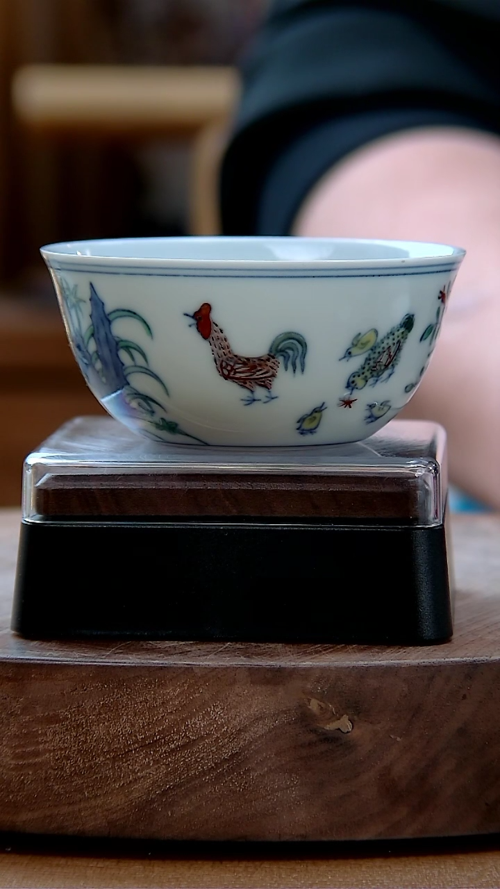 【闪购商品】斗彩鸡缸杯。。。。。。.。。