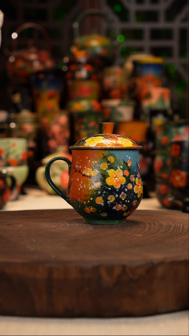 油画   釉下彩  水杯