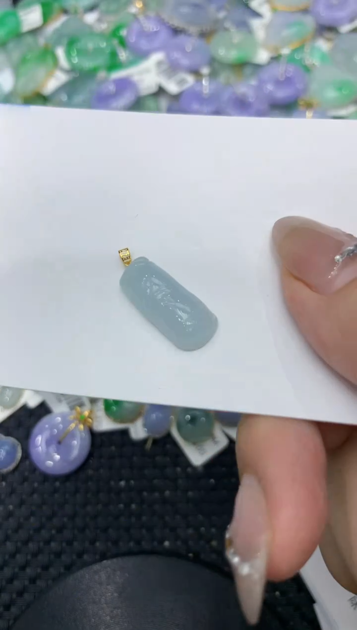 【闪购商品】翡翠颈饰18K金镶嵌2222222221