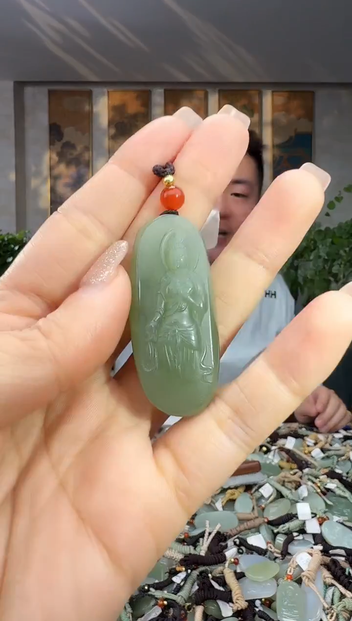 颈饰未镶嵌和田玉拍一发一多样性发货