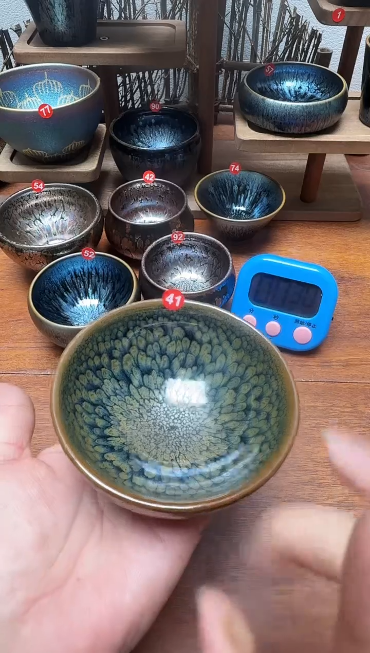 茶盏感***天41号建盏工匠茶器