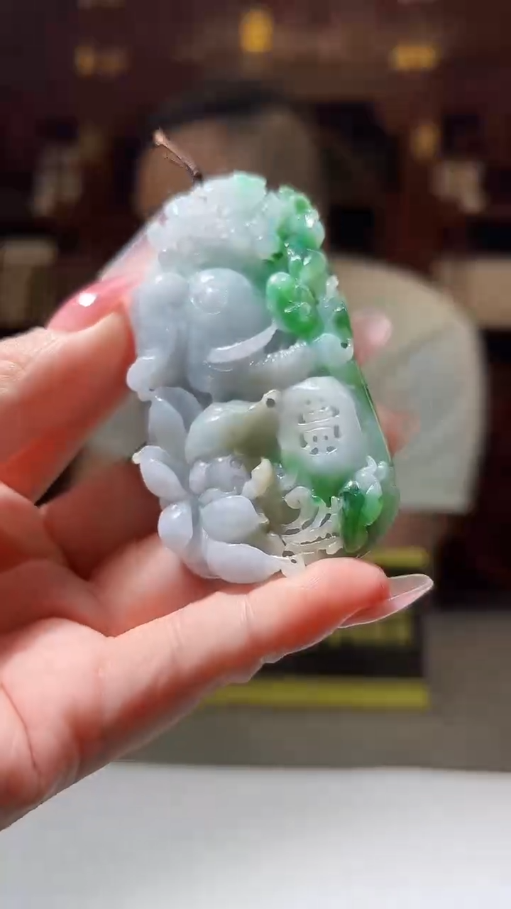 【闪购商品】定制翡翠未镶嵌0217/Y/花