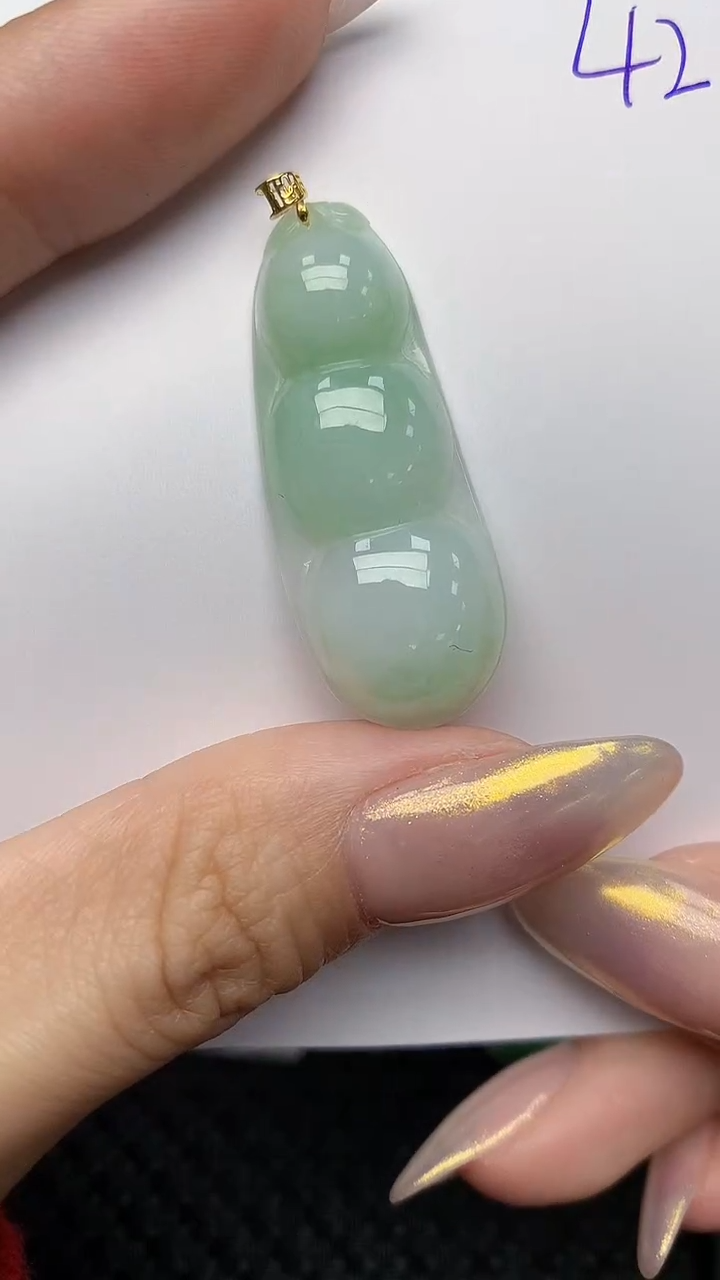 【闪购商品】翡翠颈饰18K金镶嵌天然翡翠A货