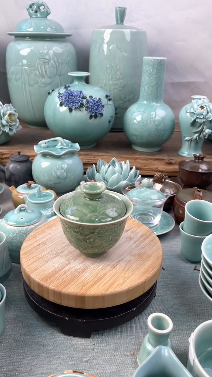 【闪购商品】特价 微瑕 慧仙青瓷