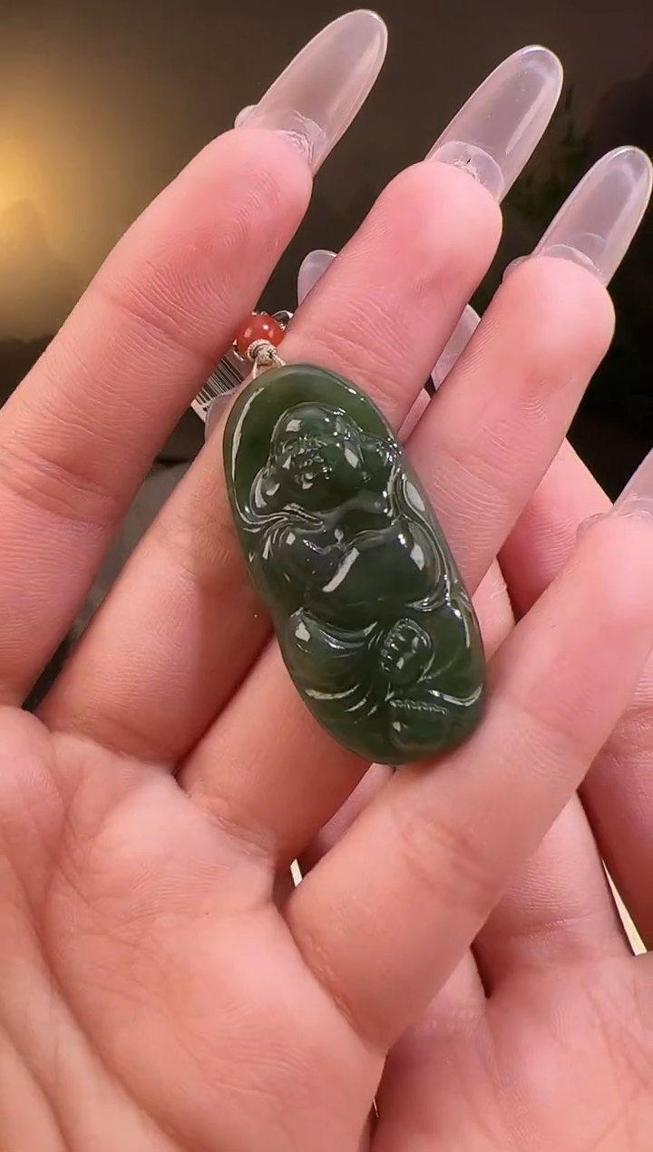 【闪购商品】和田玉颈饰未镶嵌佛牌 多样性发0225