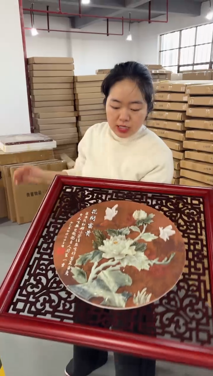 横款60单框新西兰松木花开富贵