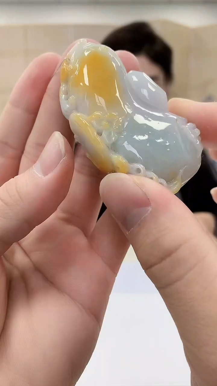 【闪购商品】定制翡翠未镶嵌4829bb-毛货挂件71