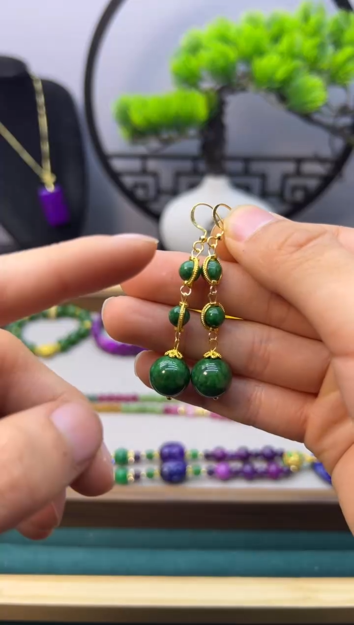 【闪购商品】翡翠颈饰14K金镶嵌E264           