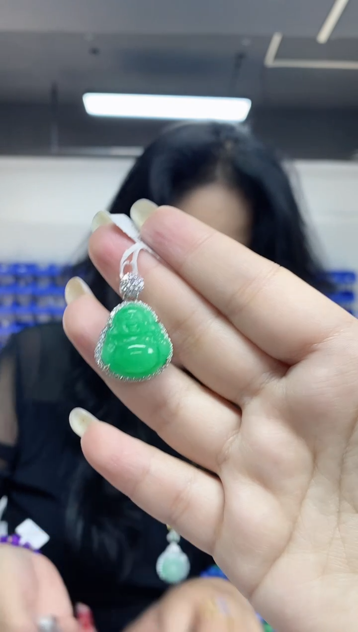 【闪购商品】翡翠吊坠(不含链)未镶嵌多样性发其一颜色微差