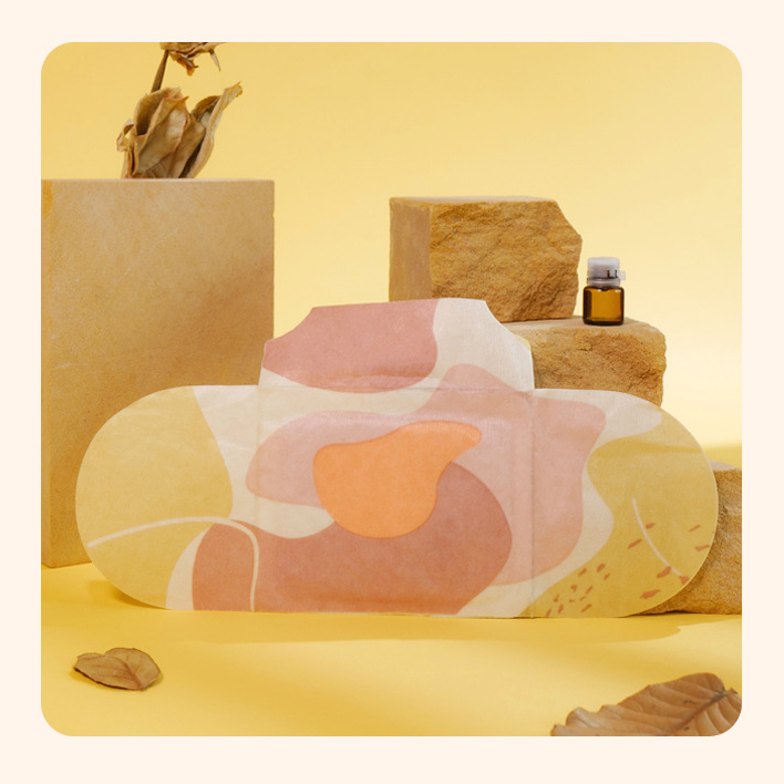 5盒艾灸生姜精油热敷贴舒缓草本加热