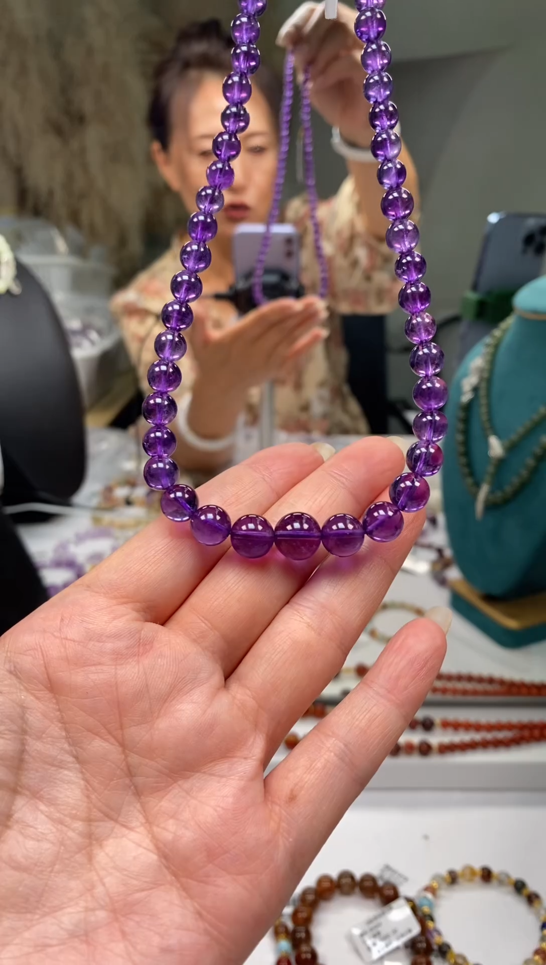 未镶嵌颈饰水晶多样性发货其一