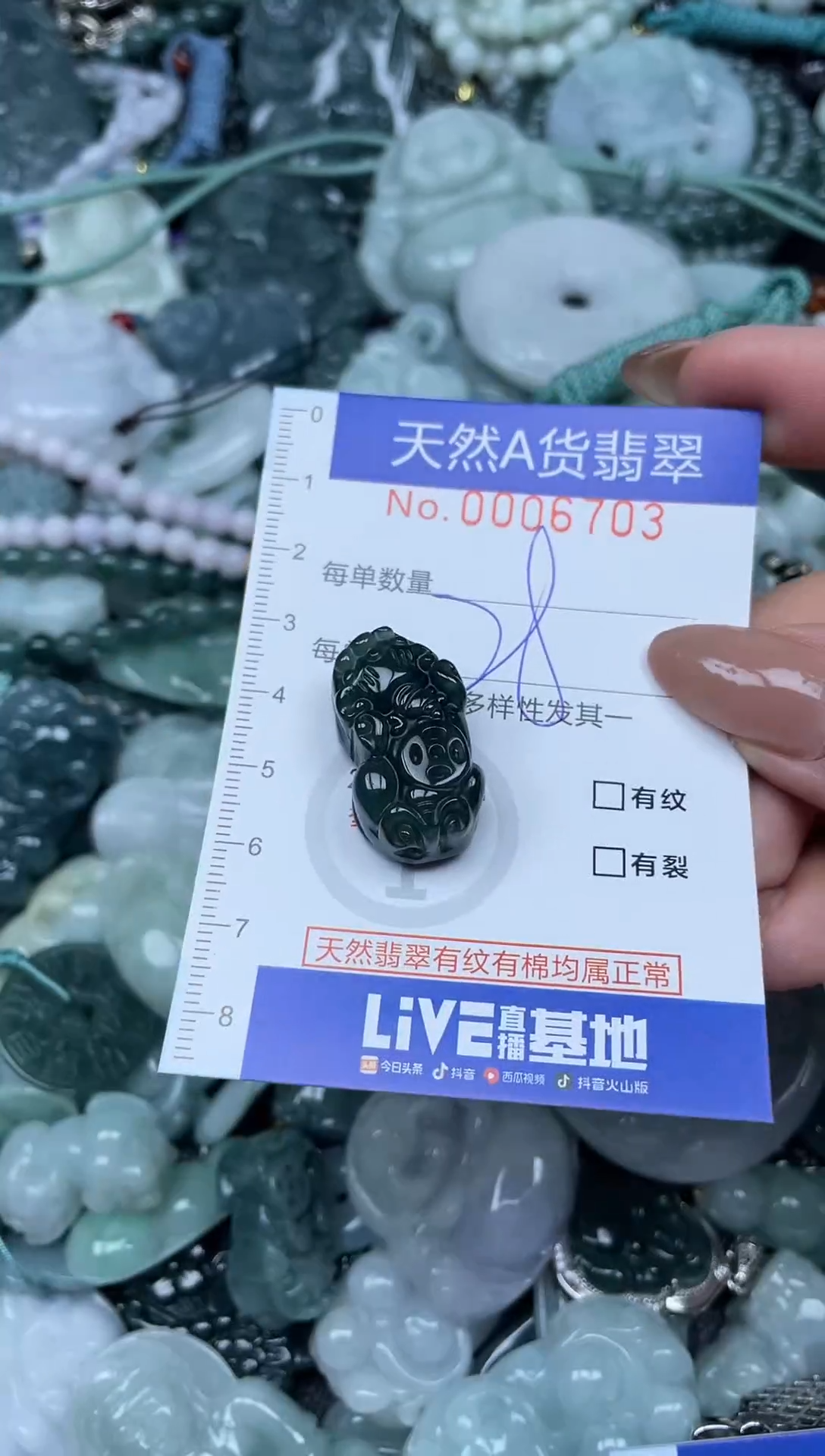 颈饰未镶嵌翡翠天然A货 支持复检