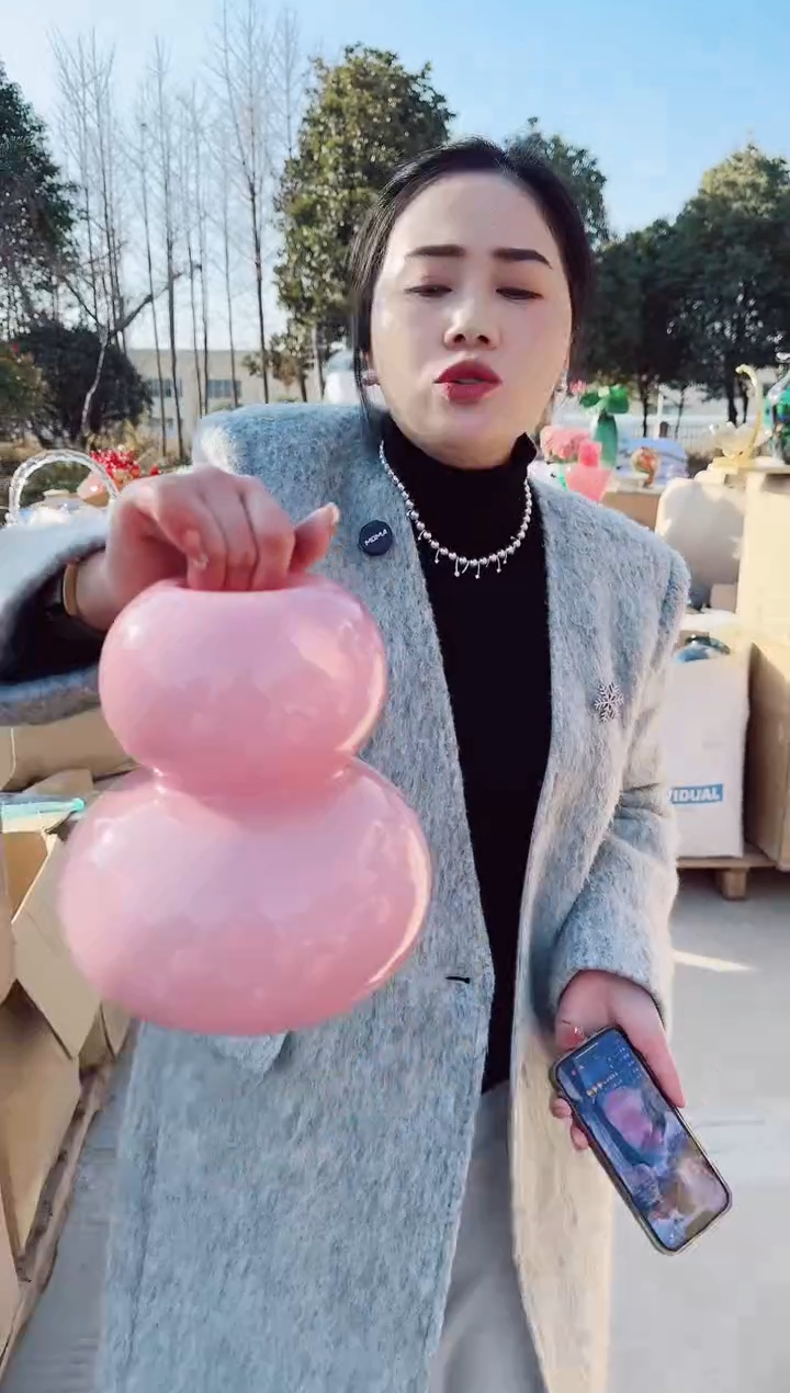 【闪购商品】玻璃私花微瑕花瓶--3LA5W