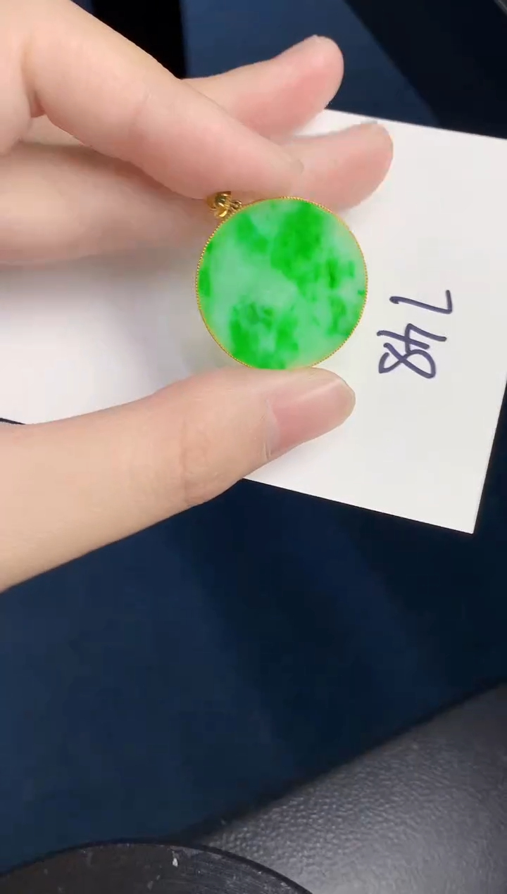 【闪购商品】翡翠颈饰18K金镶嵌000000000