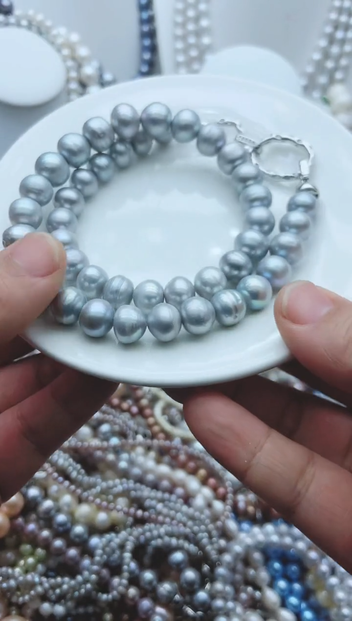 【闪购商品】淡水珍珠颈饰钛钢1