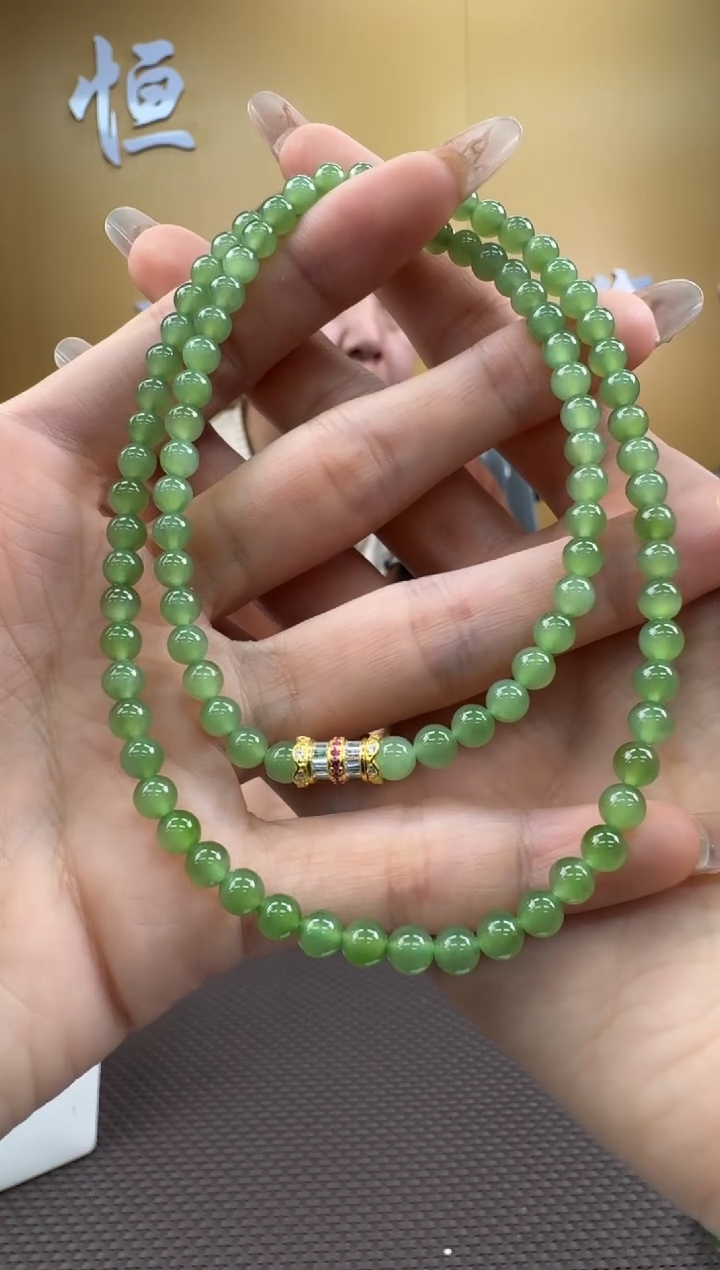 【闪购商品】和田玉项链未镶嵌5mm